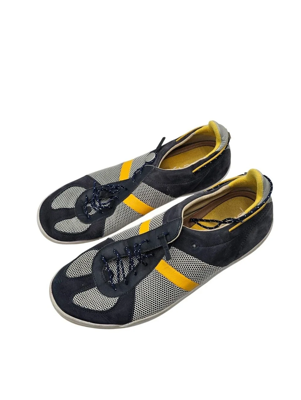 Plae Butler Blue Yellow Sneakers Mens Sz 12 #550010-419 Casual